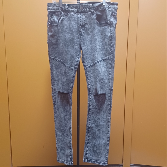 (2 Pairs)(Same Sz) Black & Gray/Blue Jeans (Waist 34) - Picture 2 of 12